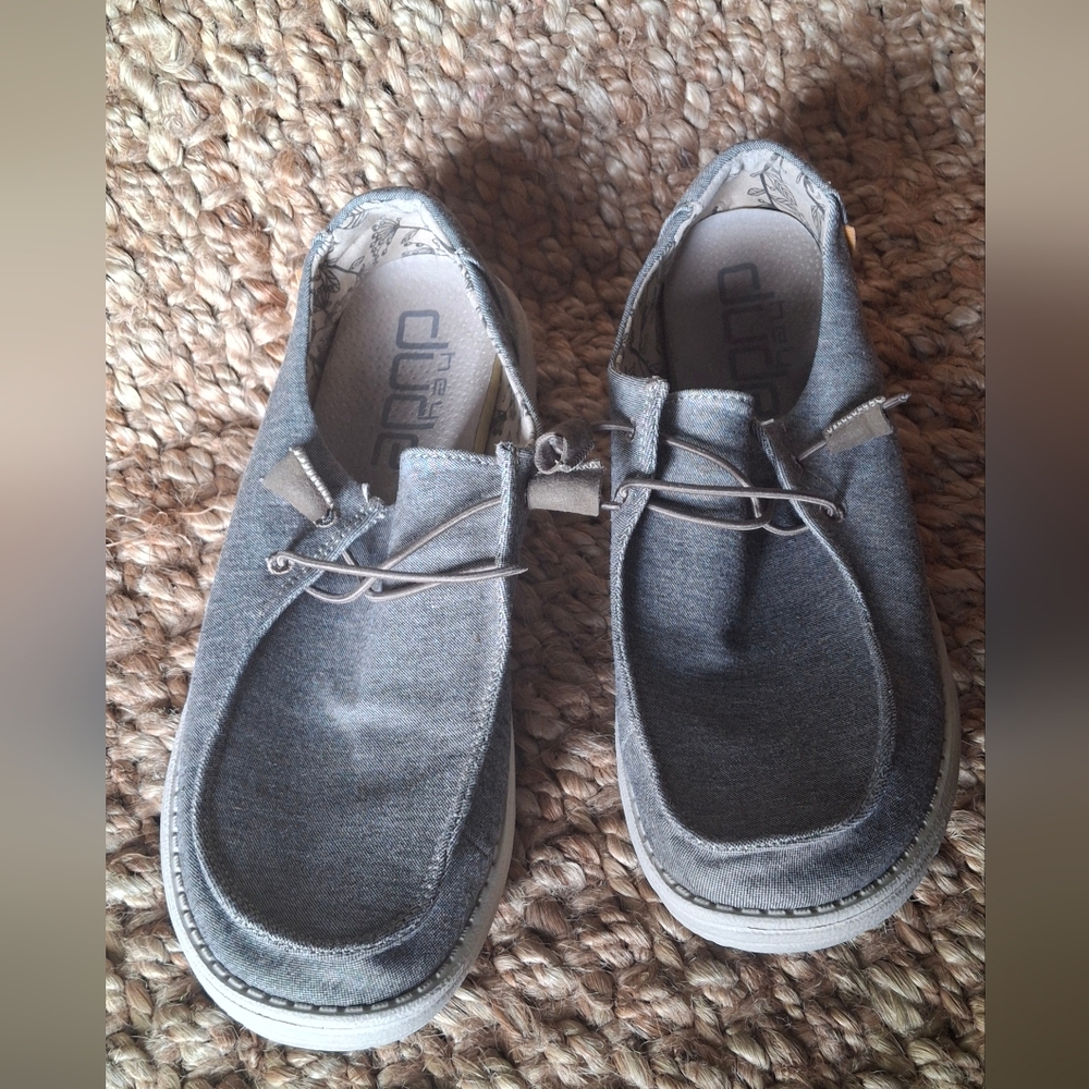 Hey Dudes Gray Womens Sz 11 Casual Western Comfty Basic Work Office Sku 7 Sku118